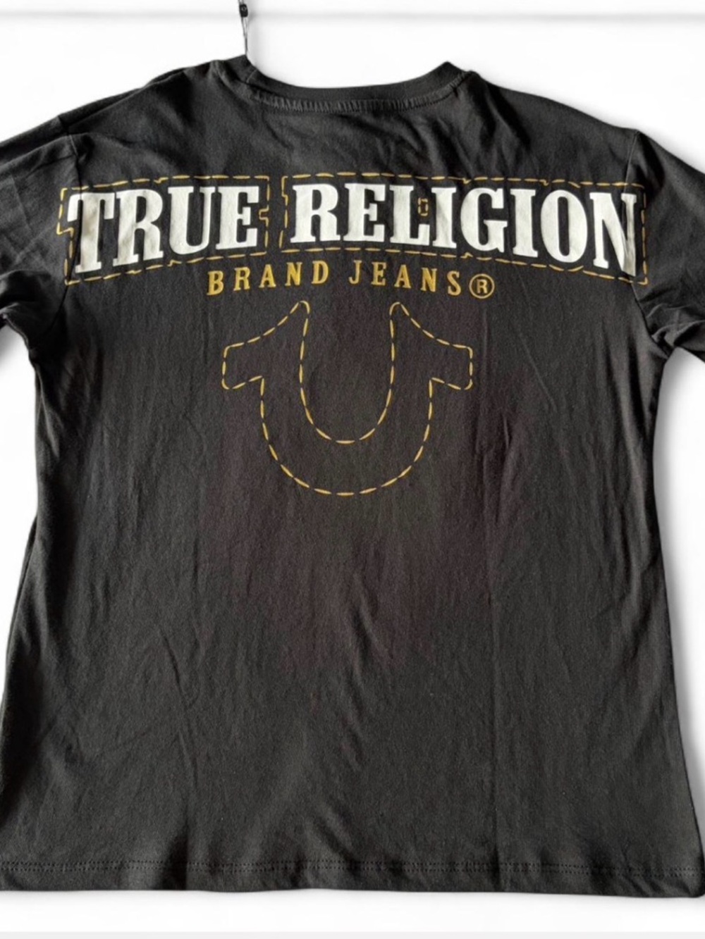 NWT 🧲 $50 True Religion black tee with graphic back Size 10-12